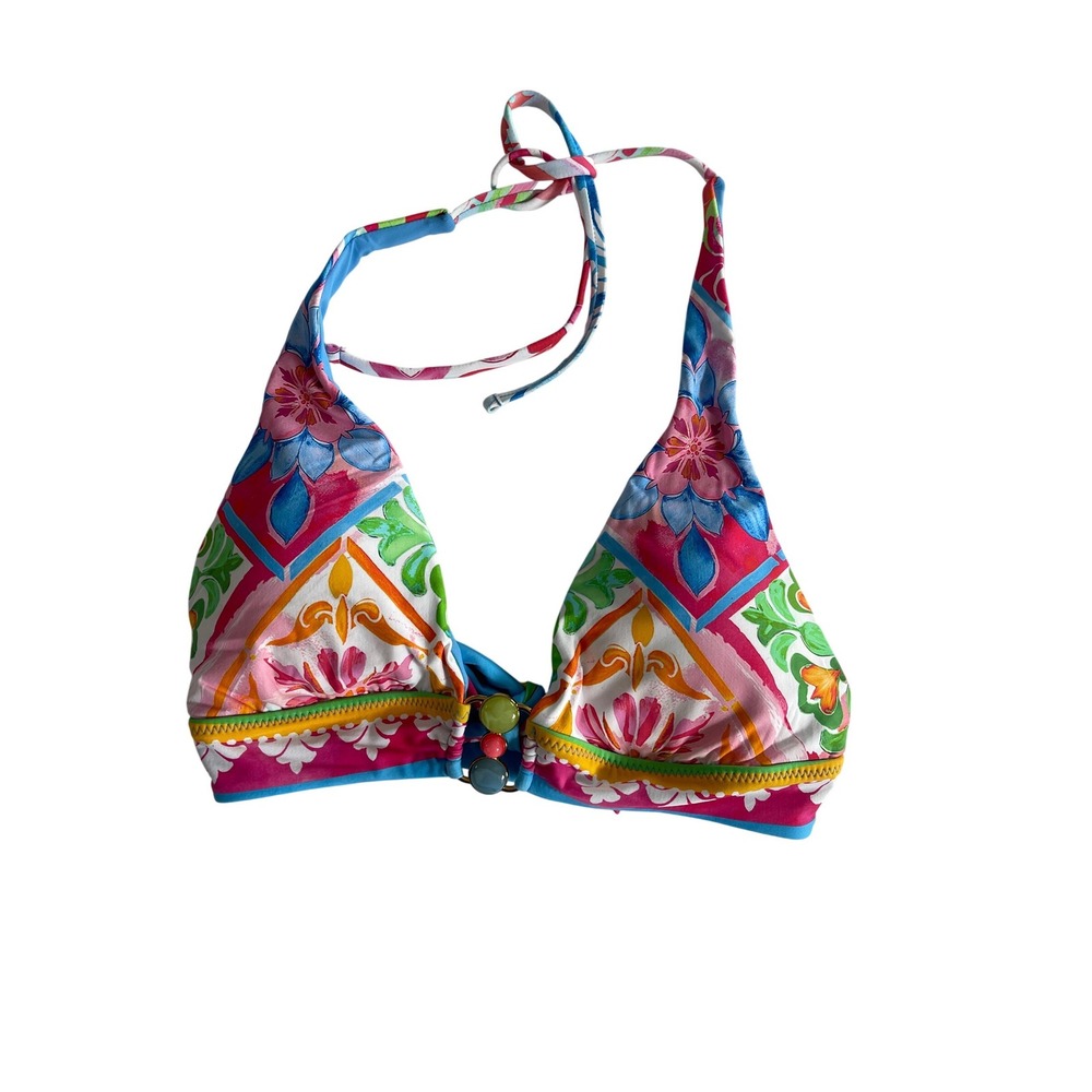 BECCA Mijas Halter Bikini Top Women's‎ Size Medium